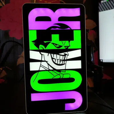 Hộp đèn Joker phong cách vũ trụ hoạt hình DC