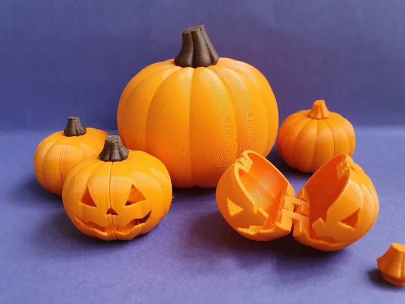 Hộp bí ngô lớn và nhỏ in tại chỗ - Image 1