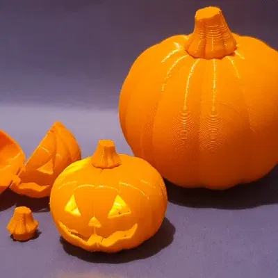 Hộp bí ngô lớn và nhỏ in tại chỗ