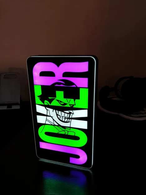 Hộp đèn Joker phong cách vũ trụ hoạt hình DC - Image 7