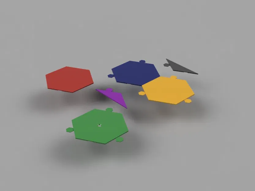 Gạch lát mosaic hình lục giác cho tường trang trí - Image 3