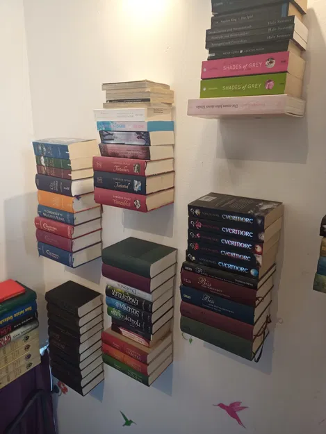 Giá sách treo tường ma thuật không cần hỗ trợ in - Image 1