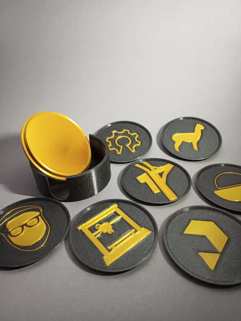 Bộ lót ly kỷ niệm 10 năm Prusa cho máy in 3D - Image 1