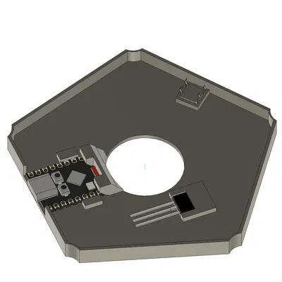 Đế điện tử cho đèn lồng Ikea KRINGSYNT sử dụng LED