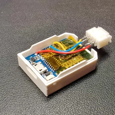 Vỏ nhỏ cho Wemos D1 Mini với kết nối 4 Pin JST