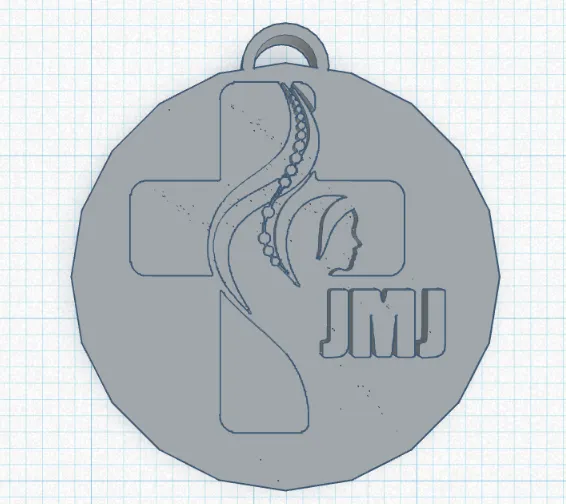 Móc khóa JMJ nhỏ với logo đặc trưng - Image 1