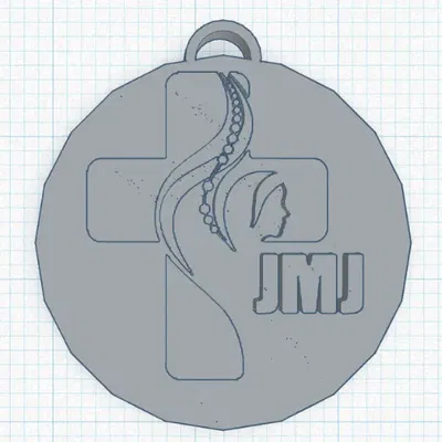 Móc khóa JMJ nhỏ với logo đặc trưng