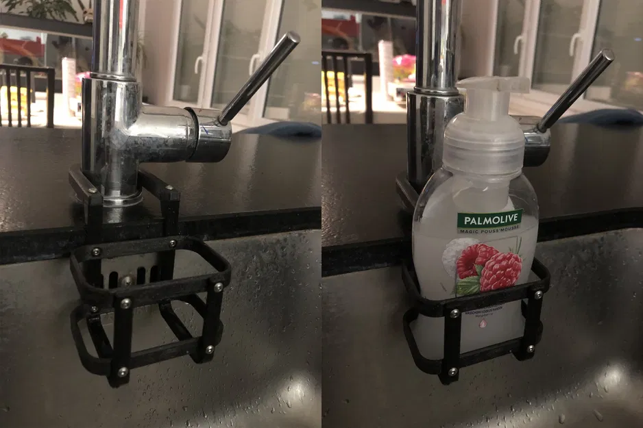 Giá đỡ xà phòng lỏng ngăn ngừa trượt trên bề mặt làm việc - Image 1