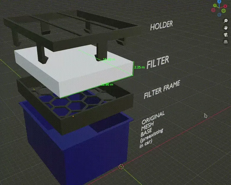 Khung lọc cabin cho xe VW Lupo - Image 2