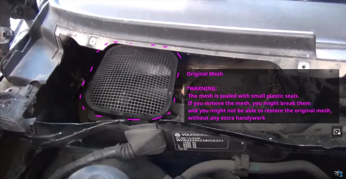 Khung lọc cabin cho xe VW Lupo - Image 3