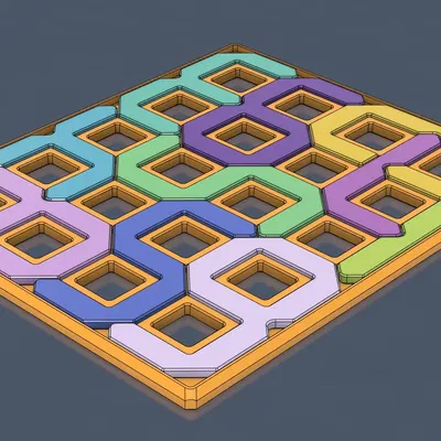 Câu đố đóng gói số "Digigram" kích thước 136x166mm