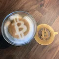 Khuôn in cappuccino Bitcoin độc đáo cho ly cà phê - Thumbnail 1