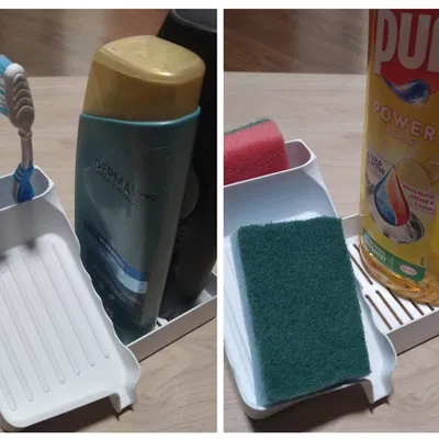 Giá đỡ xà phòng và bàn chải cho phòng tắm và bếp