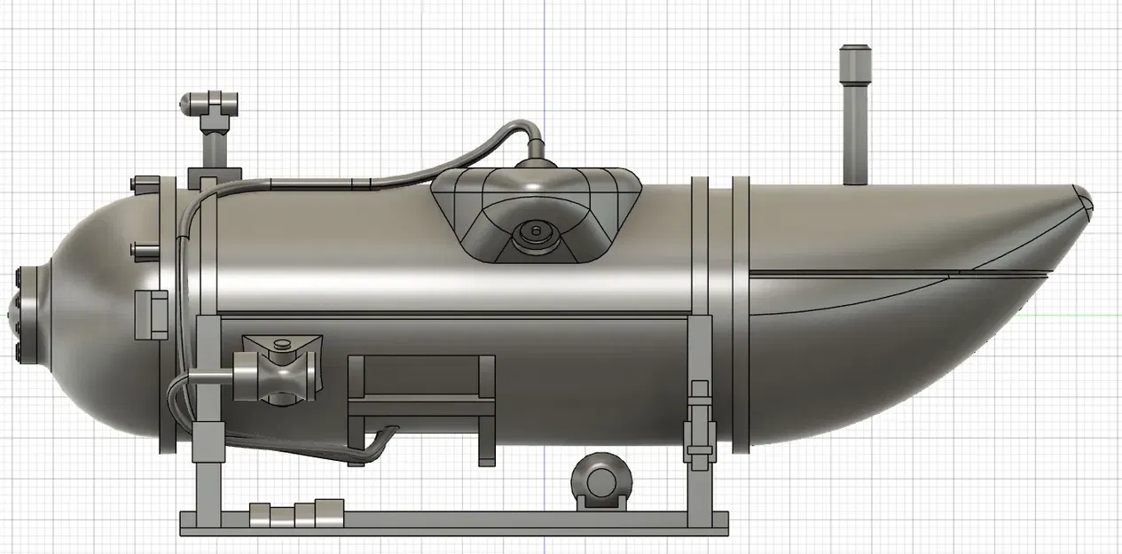 Mô hình tàu ngầm OceanGate Titan V2 - Image 2