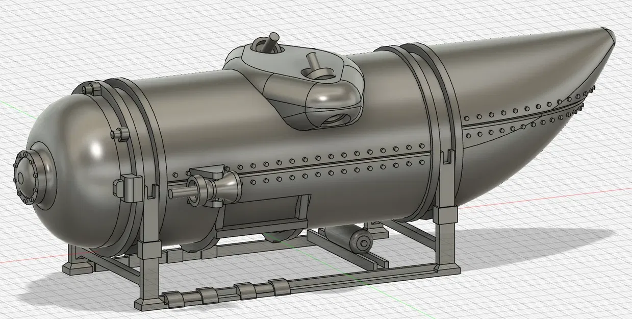 Mô hình tàu ngầm Oceangate Titan tỷ lệ 1:42 - Image 1
