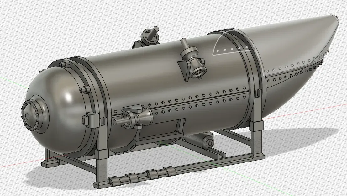 Mô hình tàu ngầm Oceangate Titan tỷ lệ 1:42 - Image 3