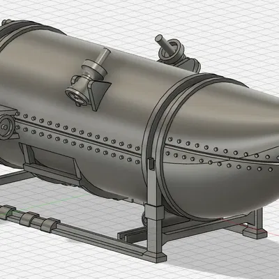 Mô hình tàu ngầm Oceangate Titan tỷ lệ 1:42