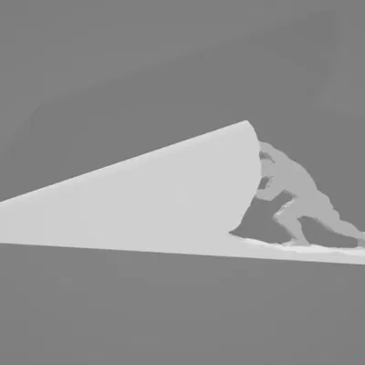 Giá đỡ cửa hình nhân vật Sisyphus đẩy đá