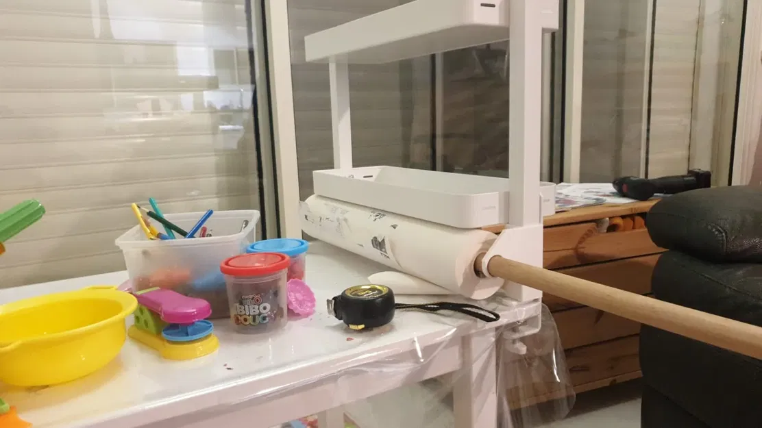 Bộ chuyển đổi giá đỡ cuộn cho kệ bàn VATTENKAR của Ikea - Image 4