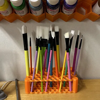 Giá đỡ cọ vẽ hình tổ ong cho nghệ sĩ