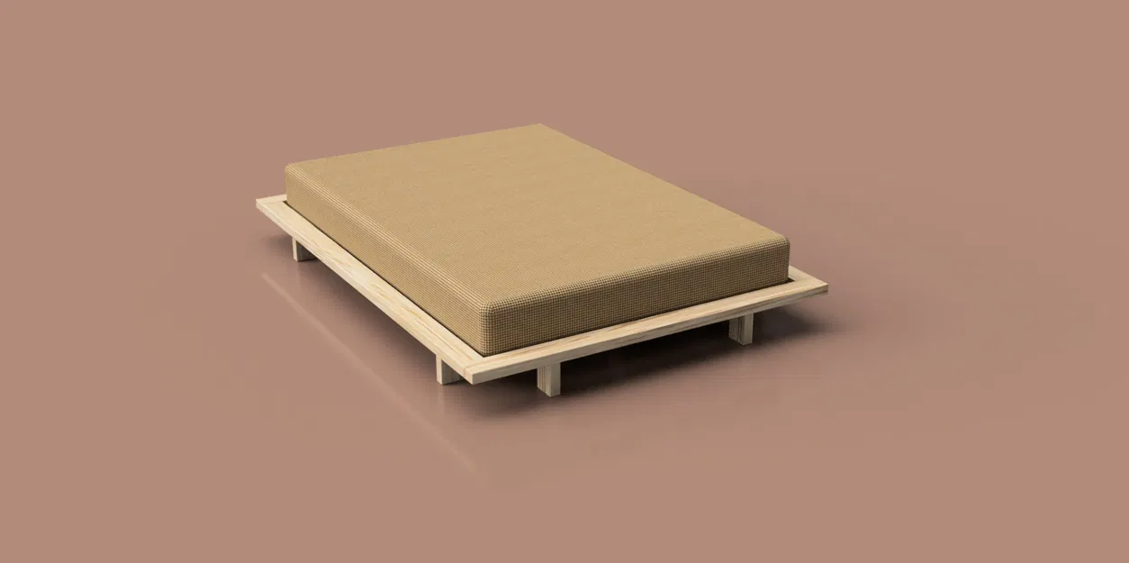 Giường Futon thiết kế đơn giản bằng gỗ - Image 1