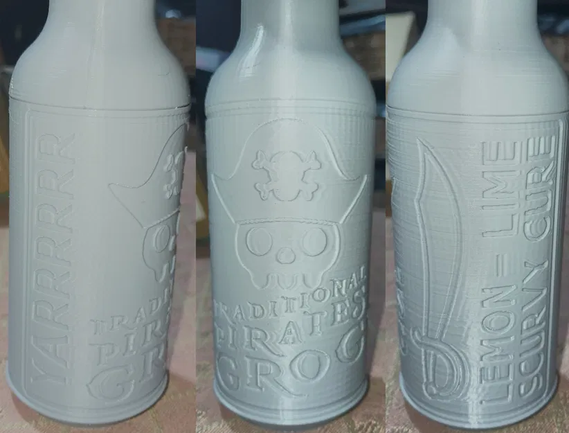 Giá đỡ tiền xu hình chai cướp biển truyền thống - Image 1