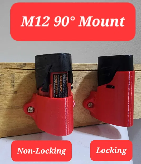 Giá đỡ pin Milwaukee M12 và M18 treo tường - Image 3