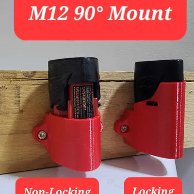 Giá đỡ pin Milwaukee M12 và M18 treo tường
