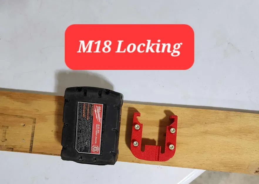 Giá đỡ pin Milwaukee M12 và M18 treo tường - Image 5