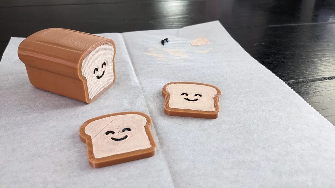 Bánh mì nguyên ổ mô hình 3D chi tiết và thực tế - Image 1
