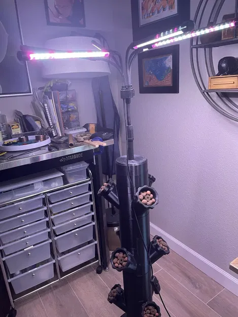 Giá đỡ đèn cho tháp thủy canh mô-đun - Image 1