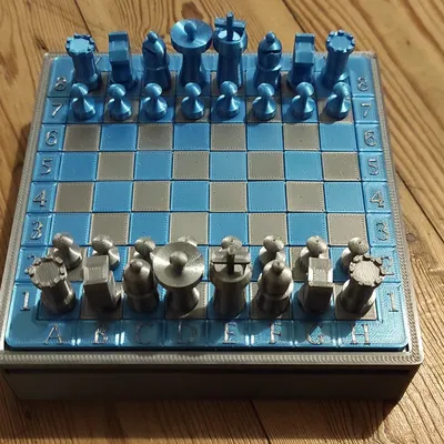 Bộ cờ vua/cờ đam di động có nam châm và hộp riêng