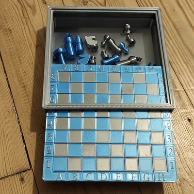 Bộ cờ vua/cờ đam di động có nam châm và hộp riêng