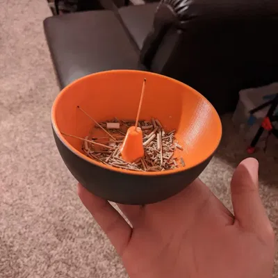 Bát đựng nhang với lỗ giữa 1/16 cho không gian sạch sẽ