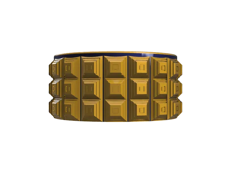 Bát hình chóp với các khối chóp nổi bật trên thành bát - Image 4