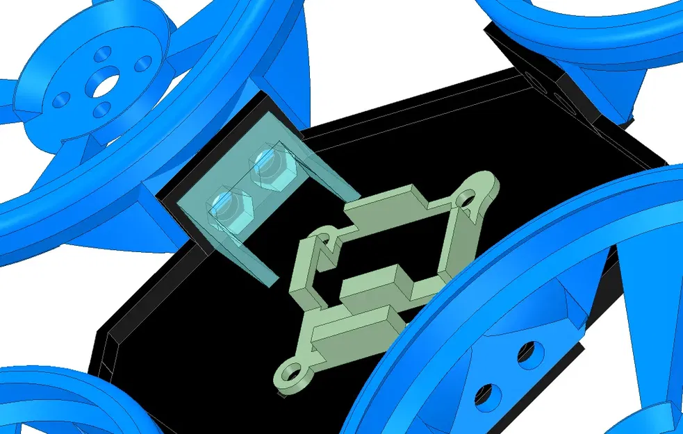 Mô hình quadcopter phức tạp với vỏ bảo vệ cánh quạt - Image 2