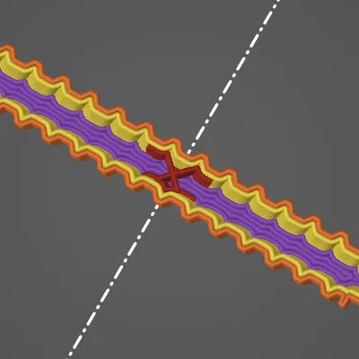 Vít 3/4 với hình học bên trong đã loại bỏ