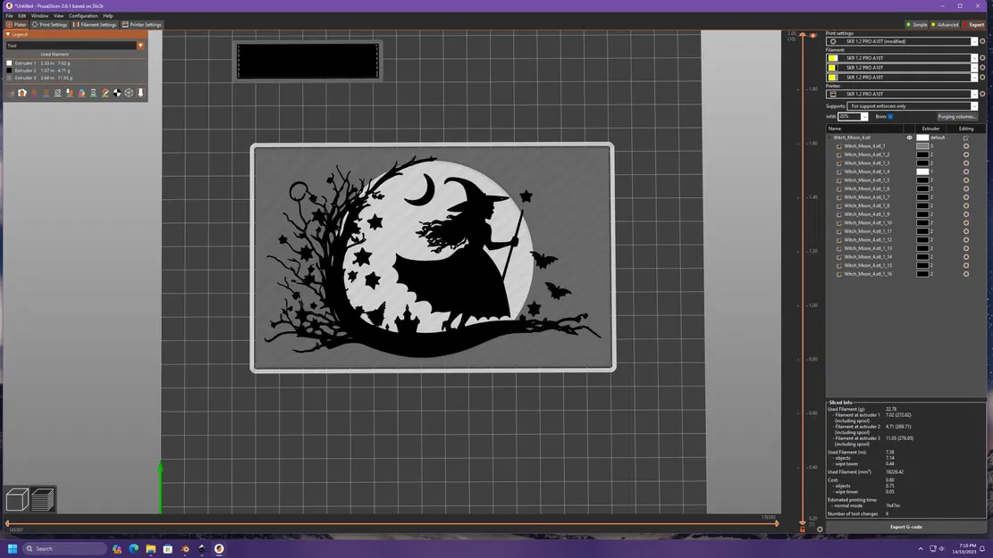 Phù thủy trong ánh trăng với giá đỡ - Image 8