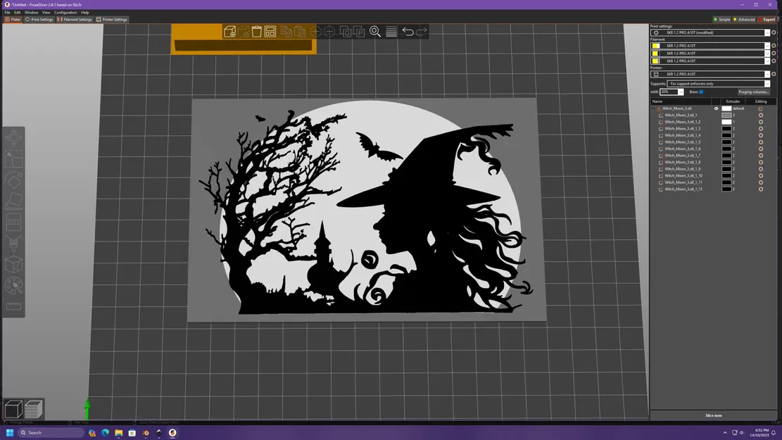 Phù thủy trong ánh trăng với giá đỡ - Image 9