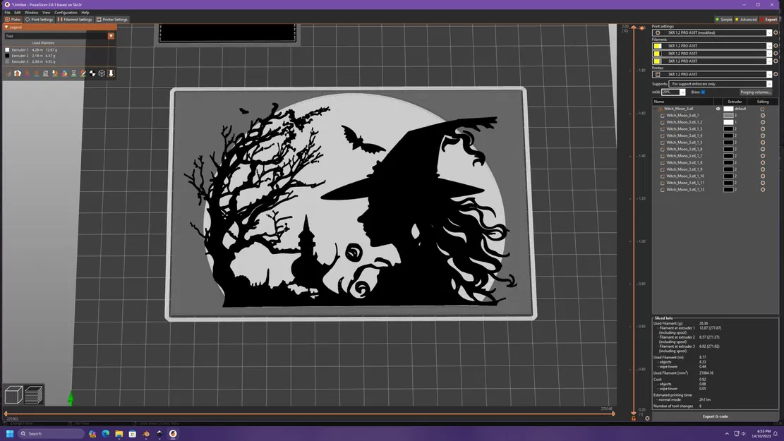 Phù thủy trong ánh trăng với giá đỡ - Image 10