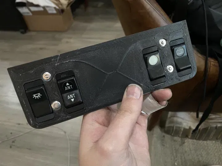 Bảng điều khiển công tắc trung tâm Mercedes Benz W123 300D - Image 1