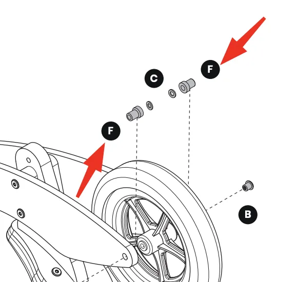 Bộ phận F cho xe đạp cân bằng Coco Village - Image 2