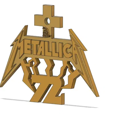 Thẻ ba lô Metallica kết hợp album của ban nhạc