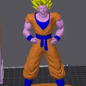 Giá đỡ Goku Dragonball đa màu sắc hỗ trợ máy in Bambu