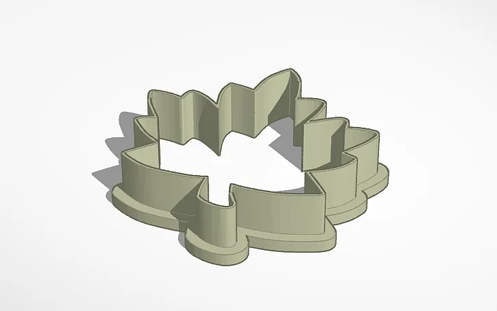 Cutter bánh quy hình lá đơn giản - Image 1