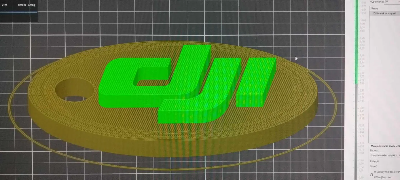 Móc khóa logo DJI cho ba lô và phụ kiện drone - Image 5