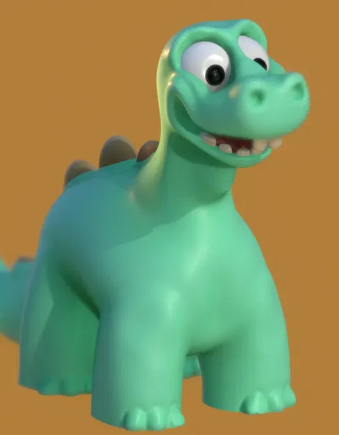 Mô hình khủng long dễ thương Diplo đang mỉm cười - Image 1