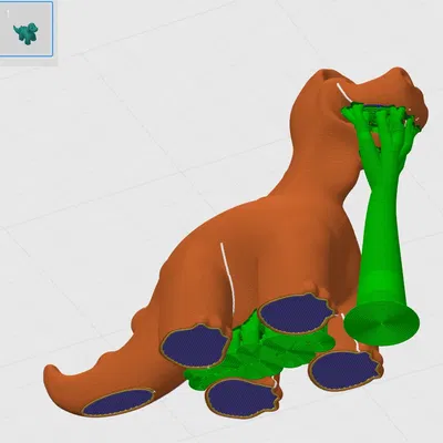 Mô hình khủng long dễ thương Diplo đang mỉm cười