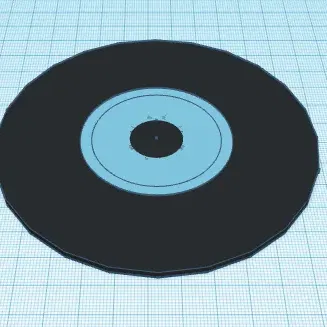 Đế lót ly hình đĩa nhạc độc đáo