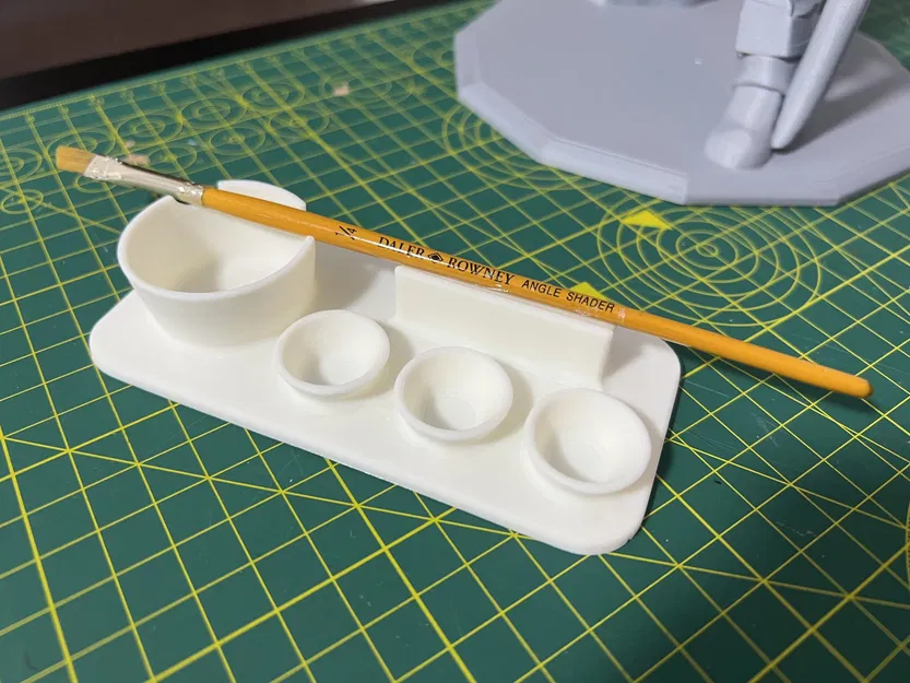 Khay trộn sơn nhỏ với giá đỡ cọ vẽ - Image 1